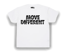 Load image into Gallery viewer, MOVE DIFFERENT TEE (white)
