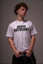 Load image into Gallery viewer, MOVE DIFFERENT TEE (white)
